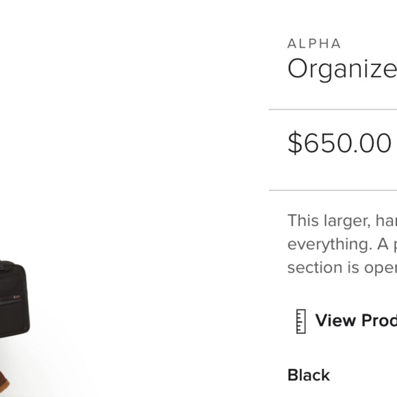 NWT TUMI Alpha Bravo Brooks Slim Brief Will Black Office Travel - Picture 7 of 16